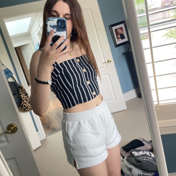 Garage striped cropped tank top - Picture 3 of 6